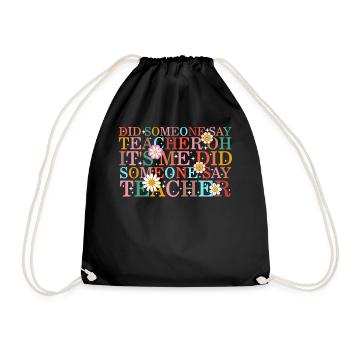 Chemise de professeur, quelqu’un a-t-il dit professeur oh c’est moi - Sac de sport léger - noir - Devant