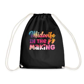 Infirmière Sage-femme Accoucheuse Étudiante - Sac de sport léger - noir - Devant