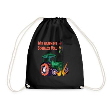 The traffic lights have to go! We're fed - Drawstring Bag - black - Front