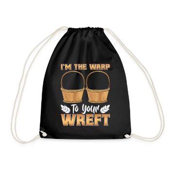 Basket Weaving Basket Weaving - Drawstring Bag - black - Front