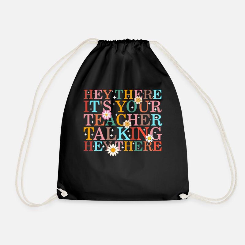 Lehrer-Shirt, hey, das ist dein Lehrer - Turnbeutel - Schwarz