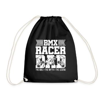 BMX Racer Dad The Idol The Myth The Legend Cyclist - Turnbeutel - Schwarz - Vorne