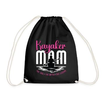Kayaker Mom The Idol The Myth The Loves Kayaking - Turnbeutel - Schwarz - Vorne