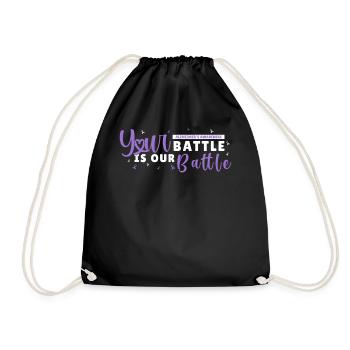 Fighting Battles Dementia Awareness Positive Mindf - Turnbeutel - Schwarz - Vorne