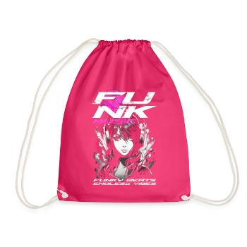 Funk Music - Drawstring Bag - fuchsia - Front