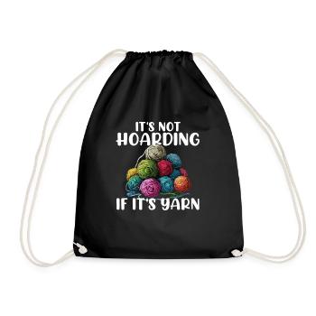 It's Not Hoarding If It's YarnYarn Knitting - Turnbeutel - Schwarz - Vorne