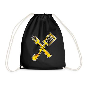 Chef Cooking Restaurant - Drawstring Bag - black - Front