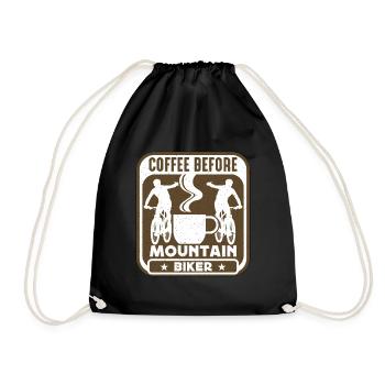 Café de vététiste avant l’amateur de café de motard - Sac de sport léger - noir - Devant