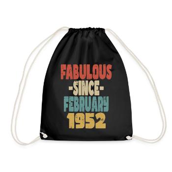Fabuleux Février 1952 - Sac de sport léger - noir - Devant
