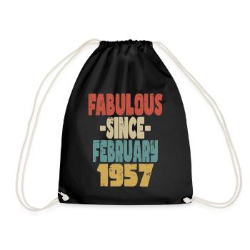 Fabuleux Février 1957 - Sac de sport léger - noir - Devant