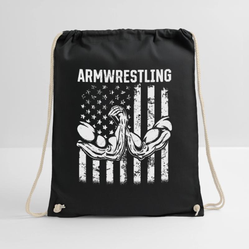 Bras de fer Bras de fer Bras de fer Bras de fer Drapeau des États-Unis Sac de sport léger