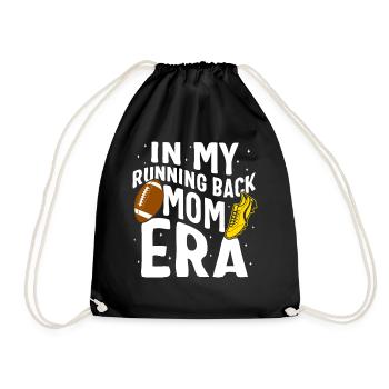Football-Shirt, in meinem Running Back Mom Era T-Shirt, - Turnbeutel - Schwarz - Vorne