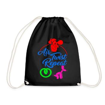 Ballon-Modellbauhemd, Air Twist wiederholen Blasen - Turnbeutel - Schwarz - Vorne