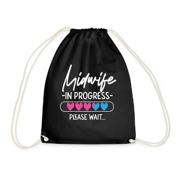 Infirmière Sage-femme Accoucheuse Étudiante - Sac de sport léger - noir - Devant