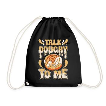 Boulanger brioche à la cannelle - Sac de sport léger - noir - Devant