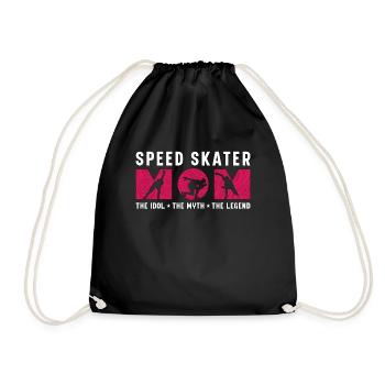 Patineuse de vitesse Maman L’idole Le mythe Amateur de patinage - Sac de sport léger - noir - Devant