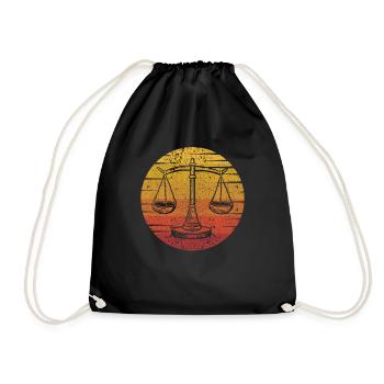 Retro Legal Counsel Attorney General Law - Drawstring Bag - black - Front