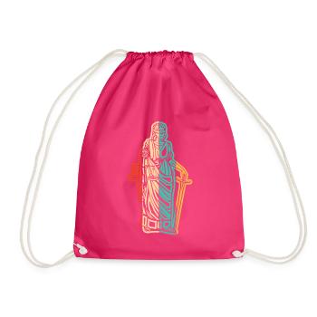 Retro Attorney General Legal Counsel Law - Drawstring Bag - fuchsia - Front