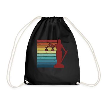 Retro Attorney General Legal Counsel Law - Drawstring Bag - black - Front