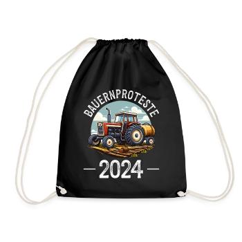 Unity and Determination in Agriculture - Drawstring Bag - black - Front