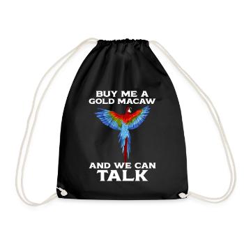 Blau-gold-ara Ornithologe Enthusiast Geschenk - Turnbeutel - Schwarz - Vorne