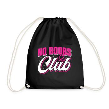 Pride Mastectomy Cancer Survivor Breast Cancer - Drawstring Bag - black - Front