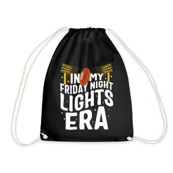 Football Shirt, In My Friday Night Lights Era Tee - Drawstring Bag - black - Front