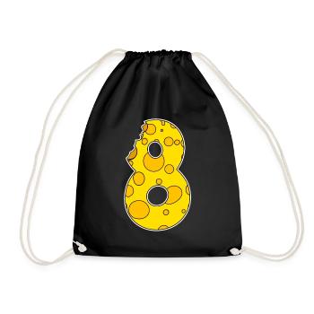 Numéro 8 Huit - Sac de sport léger - noir - Devant