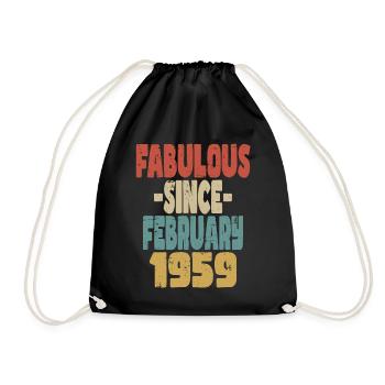 Fabuleux Février 1959 - Sac de sport léger - noir - Devant