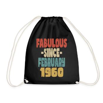 Fabuleux février 1960 - Sac de sport léger - noir - Devant