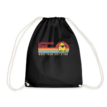 Lemonade Stand more than a Job Cardboard Lemonade - Drawstring Bag - black - Front