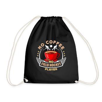 Joueur de hockey sur gazon Pas de café Amateur de café de hockey - Sac de sport léger - noir - Devant
