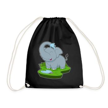 Elephant Water - Drawstring Bag - black - Front