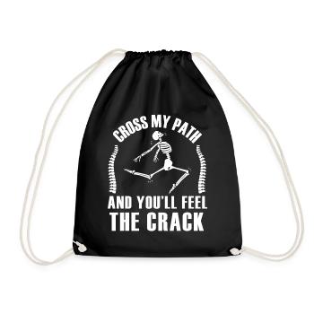Funny Chiropractic Back Cracker Physiotherapy Chir - Turnbeutel - Schwarz - Vorne