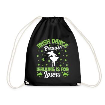 Danse irlandaise Danse irlandaise - Sac de sport léger - noir - Devant