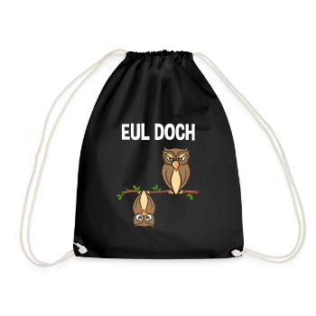 Eul Doch - Turnbeutel - Schwarz - Vorne