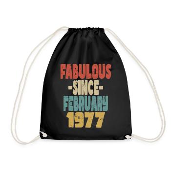 Fabuleux Février 1977 - Sac de sport léger - noir - Devant