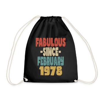 Fabuleux Février 1978 - Sac de sport léger - noir - Devant