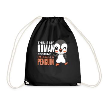 C’est mon costume humain oiseau de mer manchot royal - Sac de sport léger - noir - Devant