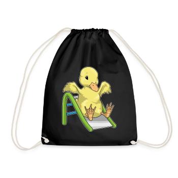Ente Rutsche - Turnbeutel - Schwarz - Vorne