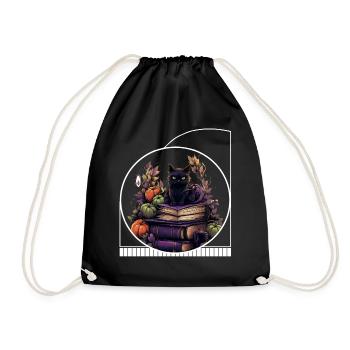 Cottagecore Witch’s Reading Nook Halloween Cozy - Sac de sport léger - noir - Devant