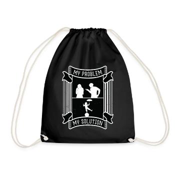 Circus Clown My Problem My Pictogram Mom Clowning - Drawstring Bag - black - Front