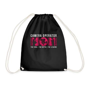Camera Operator Mom The Idol The Videographer - Drawstring Bag - black - Front