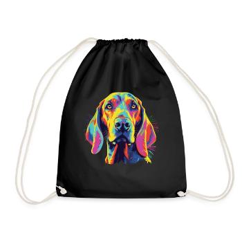 Aquarelles Coloré Américain Anglais - Sac de sport léger - noir - Devant