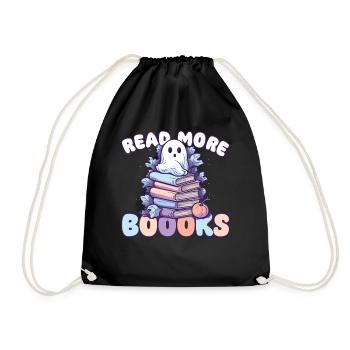 Groovy Lire la suite Boooks Ghost Halloween - Sac de sport léger - noir - Devant