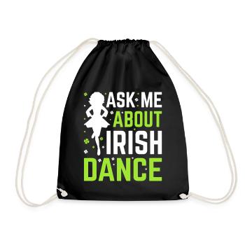 Danse irlandaise Danse irlandaise - Sac de sport léger - noir - Devant