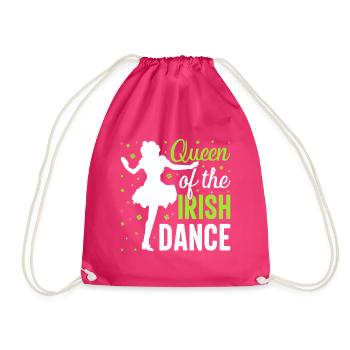 Irish Dance Irish Dancing - Drawstring Bag - fuchsia - Front