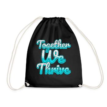 Citation d’inspiration d’unité familiale Ensemble nous prospérons - Sac de sport léger - noir - Devant