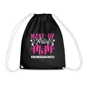Make-Up Artist Mom The Idol The Myth Brow Artist - Drawstring Bag - black - Front