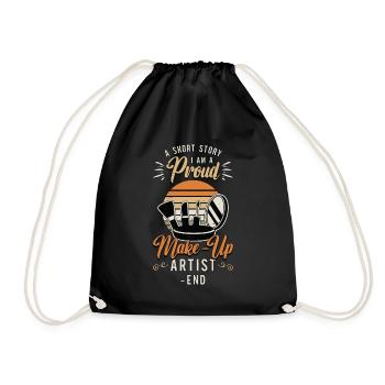 Maquilleuse Une petite histoire Je suis cosmétologue - Sac de sport léger - noir - Devant